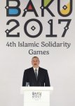 Президент Ильхам Алиев и Первая леди Мехрибан Алиева приняли участие во встрече с победителями IV Игр исламской солидарности, тренерами и представителями спортивной общественности (ФОТО) - Gallery Thumbnail