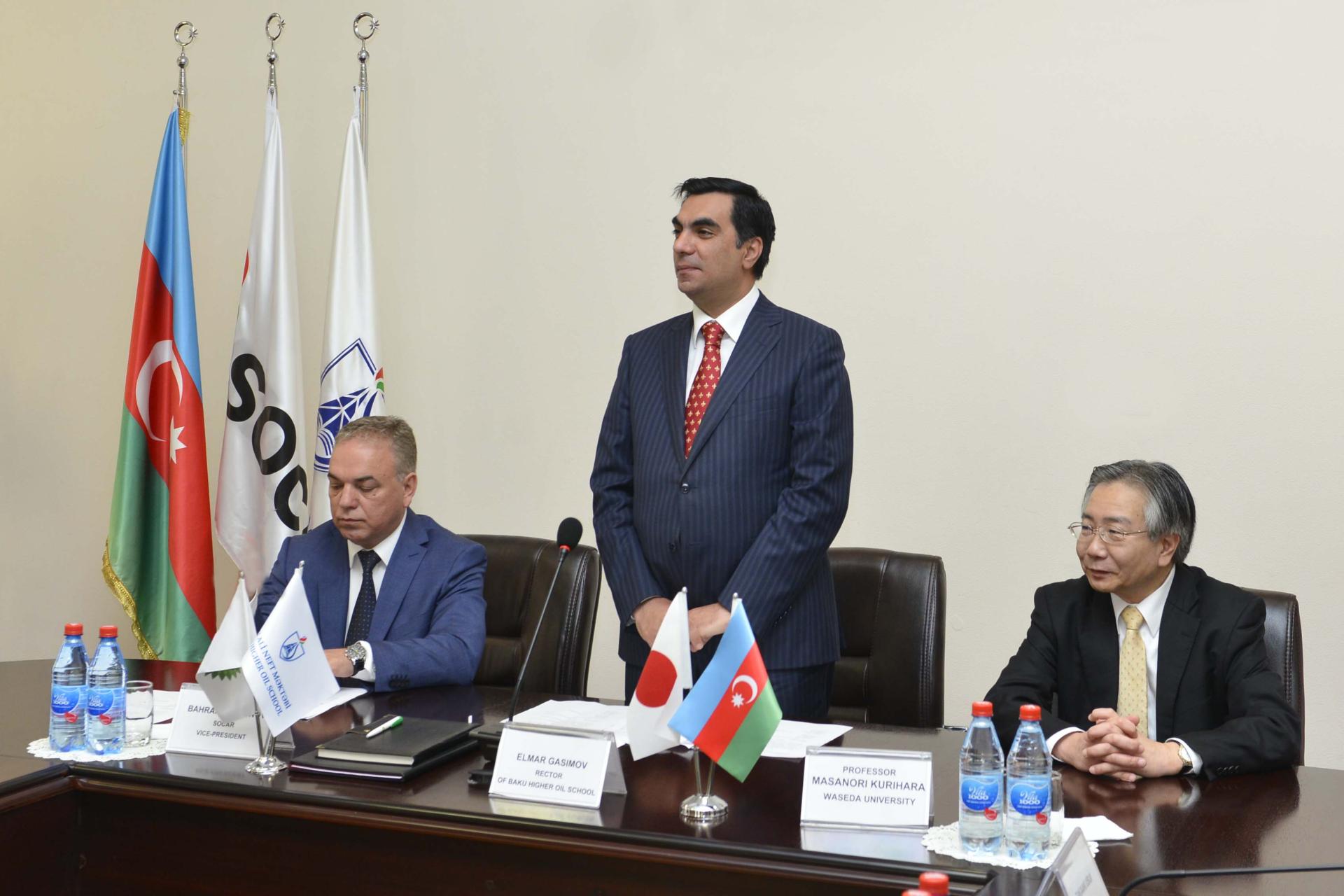 Japanese University Professor conducts seminar at Baku Higher Oil School
