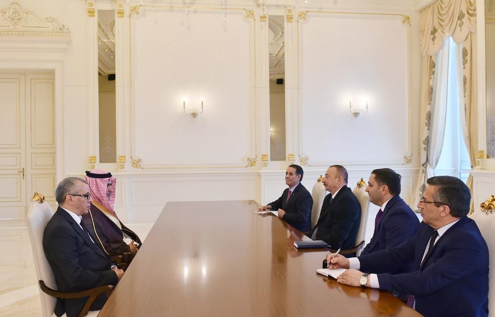 Президент  Ильхам Алиев принял госминистра Саудовской Аравии