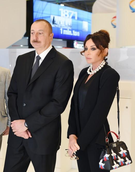 Azerbaijani president, his spouse attend opening of Caspian Oil & Gas Exhibition and Conference 2017 (PHOTO)