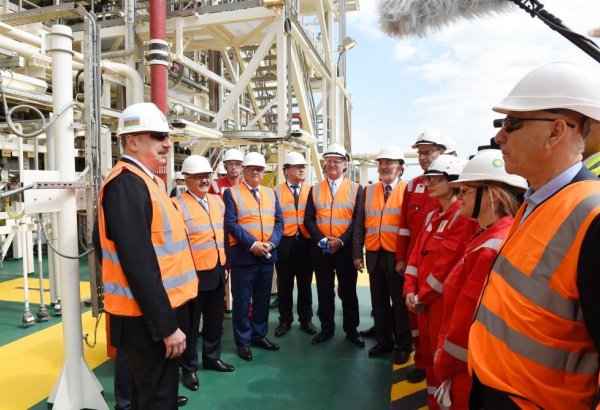 Президент Ильхам Алиев: На «Шахдениз» будет добыто газа больше, чем запланировано