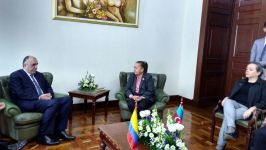 Elmar Məmmədyarov Kolumbiya parlamentinin üzvləri ilə görüşüb (FOTO)