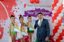 Bədii gimnastika üzrə "Nar şahzadəsi" və Göyçay Açıq birinciliyinə start verilib (FOTO)