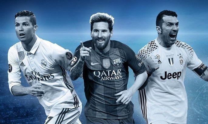 Роналду, Месси и Буффон вошли в символическую сборную Лиги чемпионов сезона-2016/17