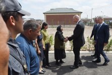 Президент Ильхам Алиев ознакомился с домом жителя села Джоджуг Мерджанлы Огтая Хазиева (ФОТО)