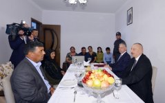Президент Ильхам Алиев  ознакомился с работами, проведенными в восстановленном селе Джоджуг Марджанлы (ФОТО)