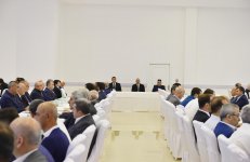 Президент Ильхам Алиев принял участие в церемонии сороковин видного ученого, академика Рафиги Алиевой (ФОТО)