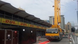 Construction of facilities for F1 race in Baku almost done (PHOTO)
