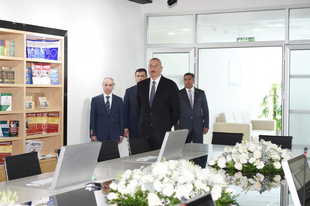 Ilham Aliyev opens new administrative building of Narimanov District Court (PHOTO)