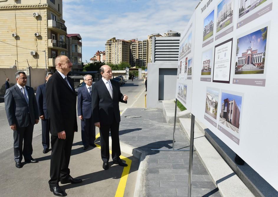 Президент Ильхам Алиев принял участие в открытии нового административного здания Наримановского районного суда (ФОТО)