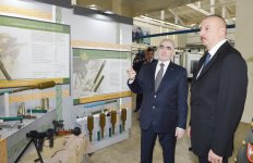 Президент Ильхам Алиев принял участие в открытии завода по производству гранат для противотанковых гранатометов в Ширване (ФОТО)