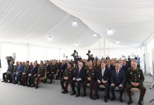 Президент Азербайджана принял участие в открытии завода по производству боеприпасов для гранатометов револьверного типа в городе Ширван (ФОТО)