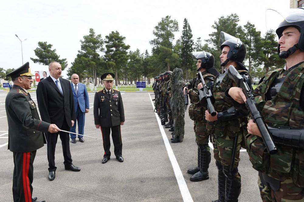 Ilham Aliyev opens Internal Troops’ military unit in Shirvan (PHOTO)