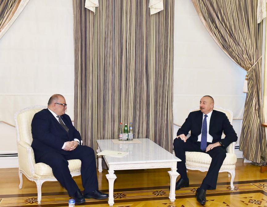 Ilham Aliyev receives Georgian deputy prime minister