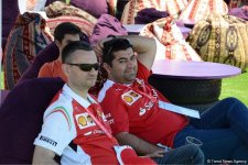 F1 Village entertainment zone in Baku as caught on camera