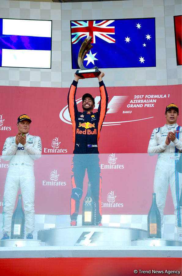Ricciardo says enjoyed Azerbaijan Grand Prix, Bottas calls it exciting