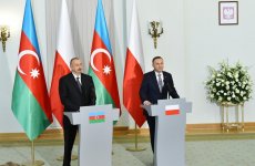 Президенты Азербайджана и Польши выступили с заявлениями для печати (ФОТО) (версия 2)