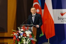 Azərbaycan Prezidenti İlham Əliyev Varşavada Azərbaycan-Polşa biznes forumun açılış mərasimində iştirak edib (FOTO) (YENİLƏNİB)