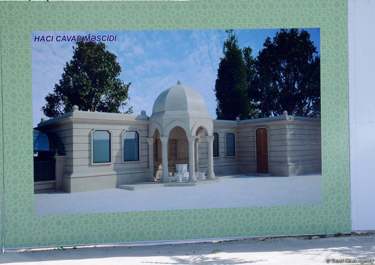 В Баку продолжается строительство мечети Гаджи Джавад (ФОТО)