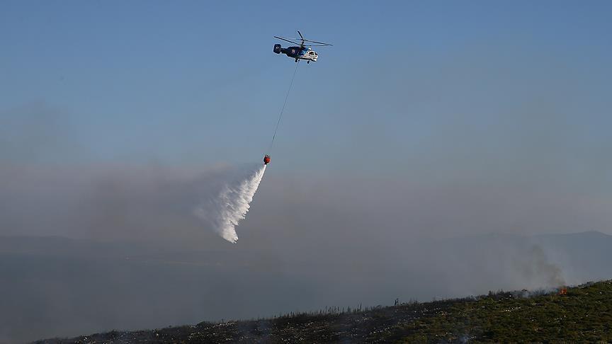 В Турции в водохранилище упал вертолет