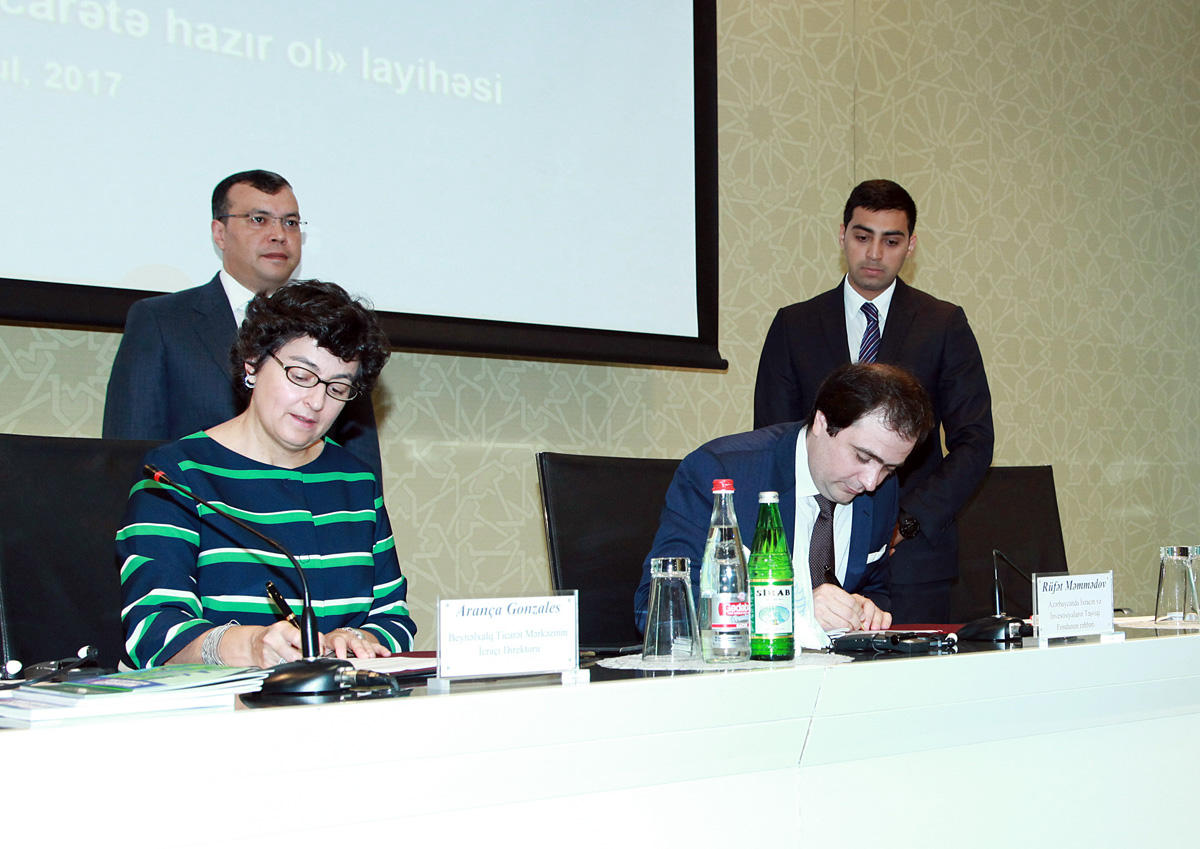 AZPROMO və Beynəlxalq Ticarət Mərkəzi arasında memorandum imzalanıb (FOTO)