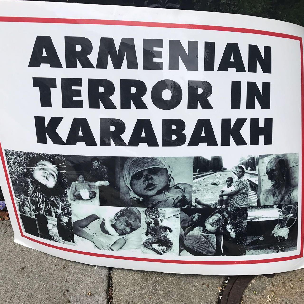 Перед посольством Армении в Вашингтоне прошел пикет против зверств Еревана (ФОТО) - Gallery Image