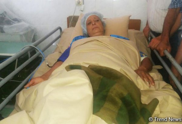 Раненная армянами гражданка Азербайджана переведена в Горадизскую больницу