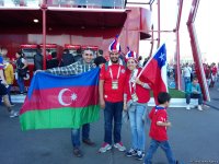 Флаг Азербайджана в финале Кубка конфедераций-2017 в Питере (ФОТО)