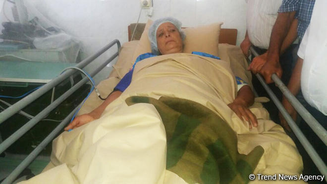 Раненная армянами гражданка Азербайджана переведена в Горадизскую больницу