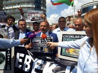 В Стамбуле прошло шествие в знак протеста против военной агрессии Армении в отношении мирного азербайджанского населения (ФОТО)