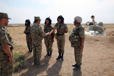 Azerbaijani officials inspect combat readiness of units on frontline