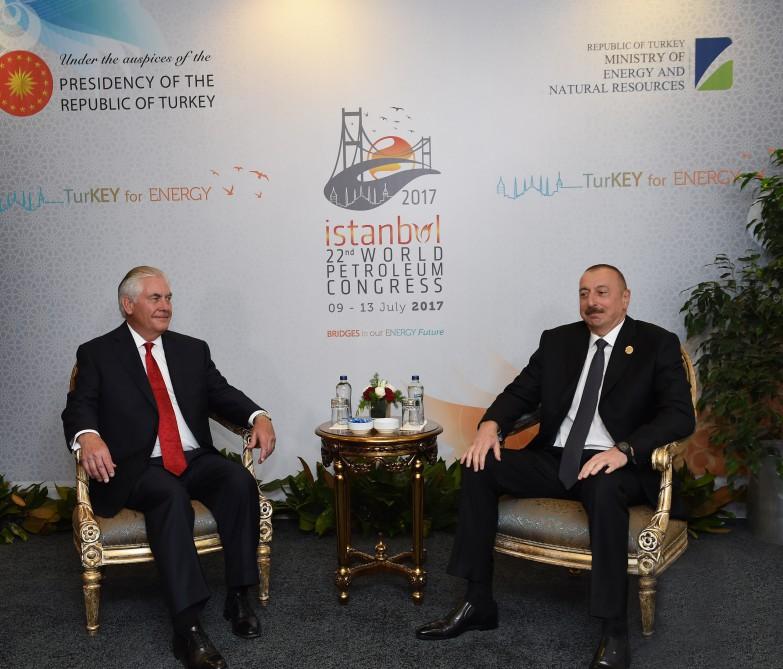 Президент Ильхам Алиев и госсекретарь США обсудили урегулирование нагорно-карабахского конфликта (ФОТО)