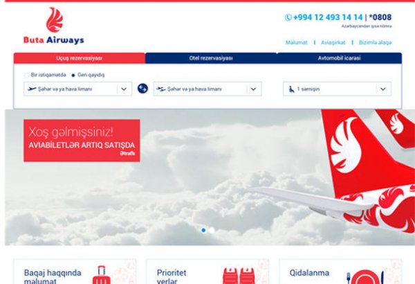 "Buta Airways"in aviabiletləri satışa buraxılıb
