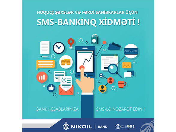 NIKOIL | Bank hüquqi şəxslər və fərdi sahibkarlar üçün SMS-bankinq xidmətini açıb