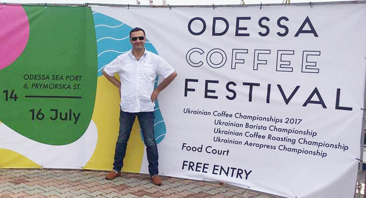Представители Азербайджана на Фестивале кофе в Одессе (ФОТО)