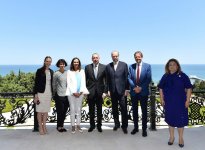 Ilham Aliyev receives delegation led by Austrian minister  (PHOTO)