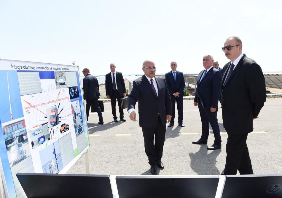 President Ilham Aliyev opens Pirallahi solar power plant (PHOTO)