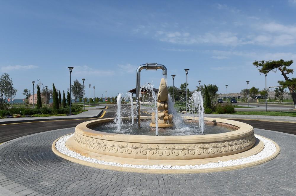 President Aliyev inaugurates drinking water supply project in Pirallahi (PHOTO)