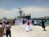 Iranian, Kazakh warships dock at Baku port (PHOTO)