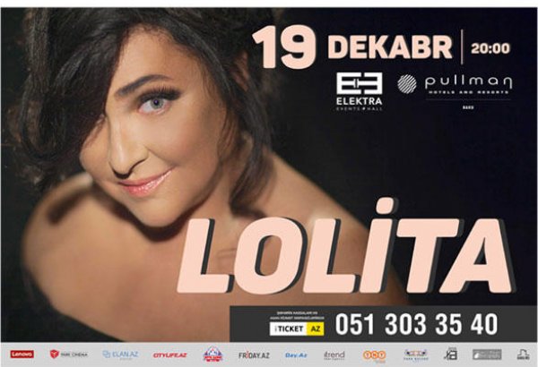 Лолита выступит в Баку с большим концертом