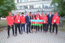 В Олимпийской деревне состоялась встреча с азербайджанскими спортсменами, участвующими в Европейском олимпийском фестивале (ФОТО)