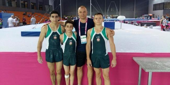 Азербайджанские гимнасты приняли участие на Европейском юношеском олимпийском фестивале
