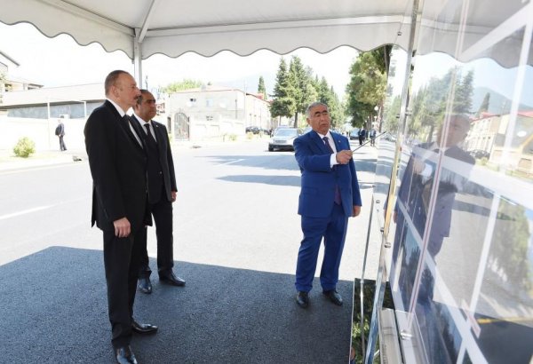 Ilham Aliyev inaugurates Balakan-Saribulag-Gabagchol-Khalatala highway (PHOTO)
