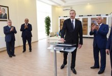 Президент Ильхам Алиев принял участие в открытии новой электрической подстанции в Гахе (ФОТО)