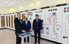 Президент Ильхам Алиев принял участие в открытии новой электрической подстанции в Гахе (ФОТО)