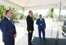 Президент Ильхам Алиев принял участие в открытии автомобильной дороги в Гахском районе (ФОТО)