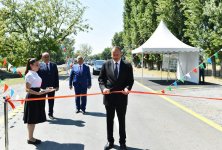 Prezident İlham Əliyev Qaxda avtomobil yolunun açılışında iştirak edib (FOTO)