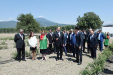 Ilham Aliyev views rose oil plant of AzRose LLC (PHOTO)