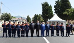 İlham Əliyev Balakən-Sarıbulaq-Qabaqçöl-Xalatala avtomobil yolunun açılışında iştirak edib (FOTO)