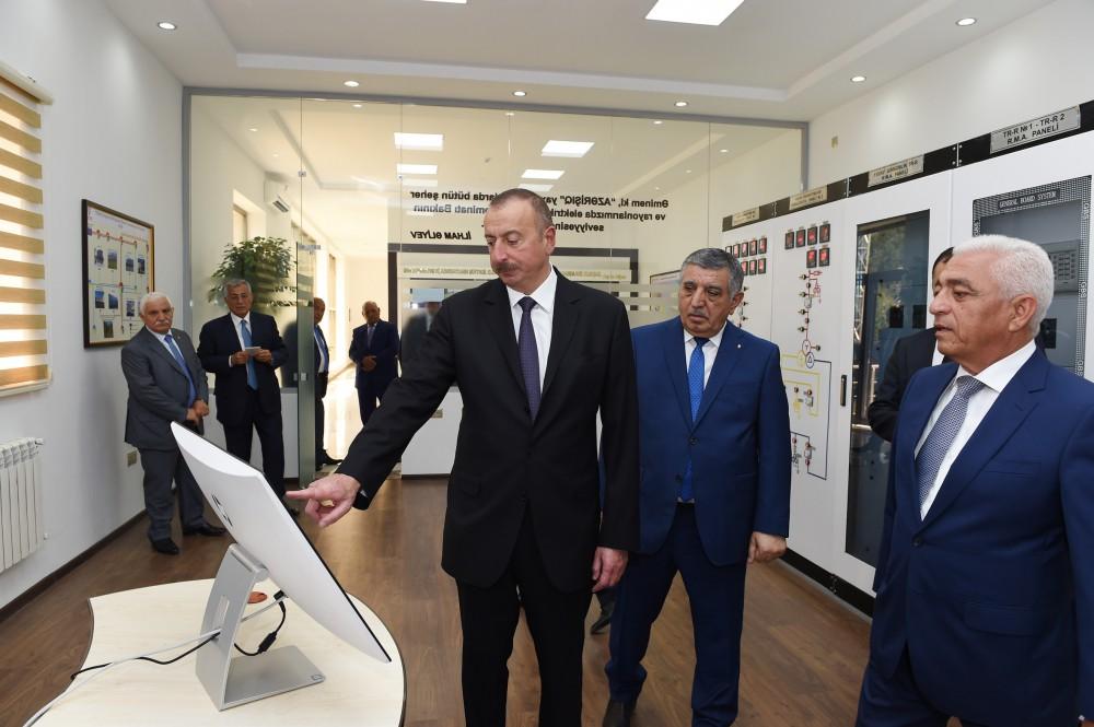 Ilham Aliyev launches Bahmatli electrical substation in Zagatala (PHOTO)